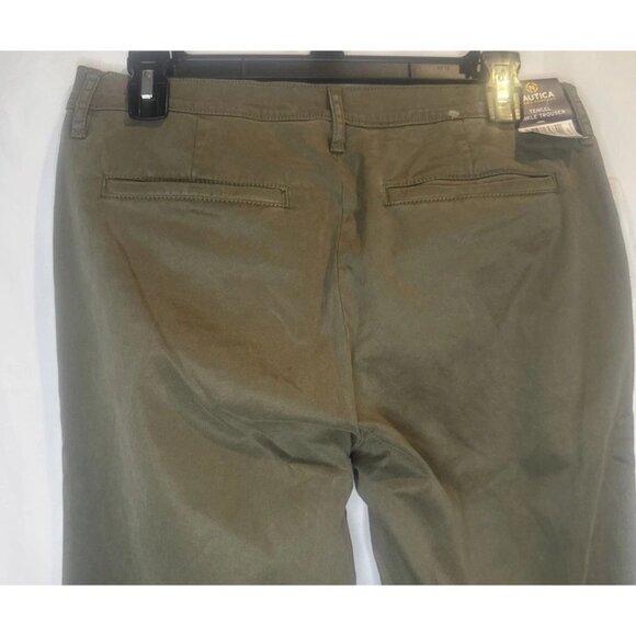 Nautica Women’s Green Tencel Ankle Trouser Pants Sz 4 NEW - Picture 6 of 16